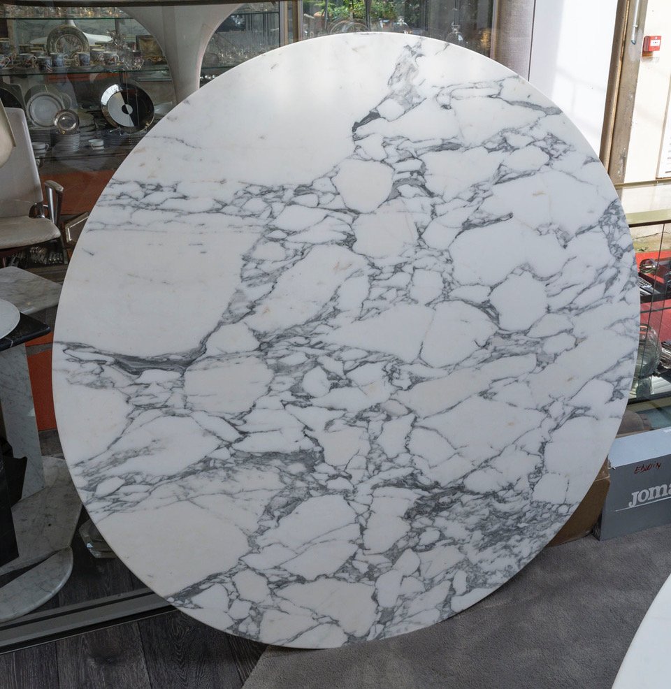 Eero Saarinen (1910-1961) - Knoll : Table Ovale 198 Cm  -arabescato, Circa 1990-photo-3