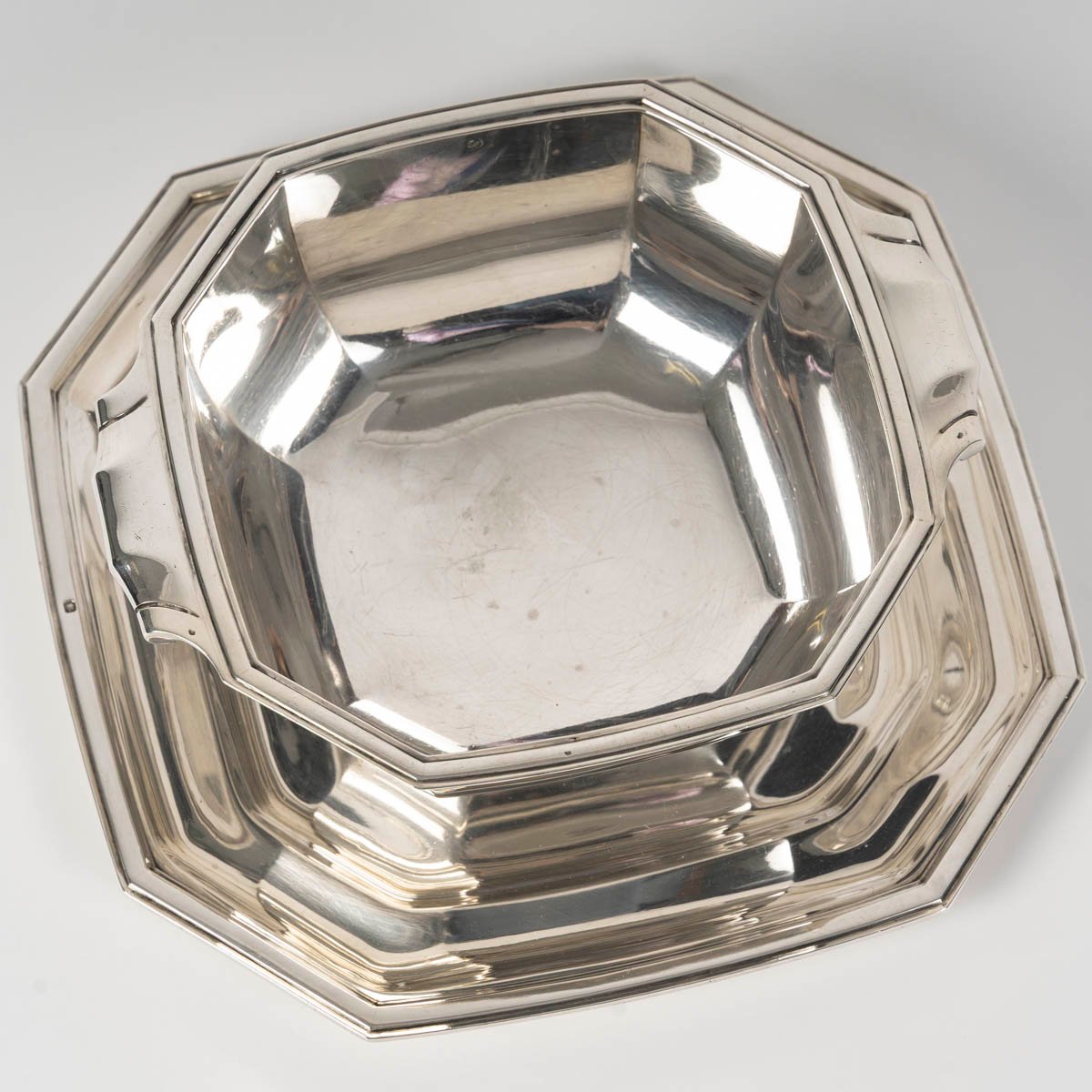 Tétard Frères Art Deco  Sauce Boat  On Its Matching Tray-photo-4