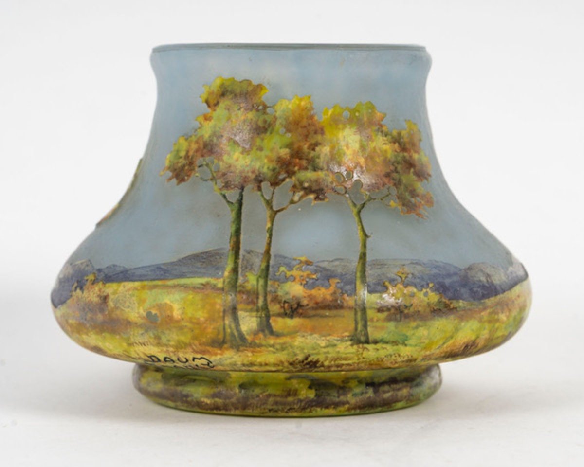 DAUM Nancy, Vase Paysage -photo-2