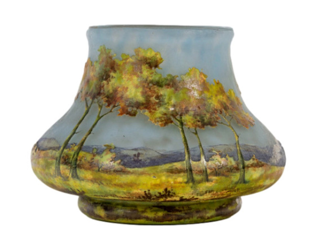 DAUM Nancy, Vase Paysage 
