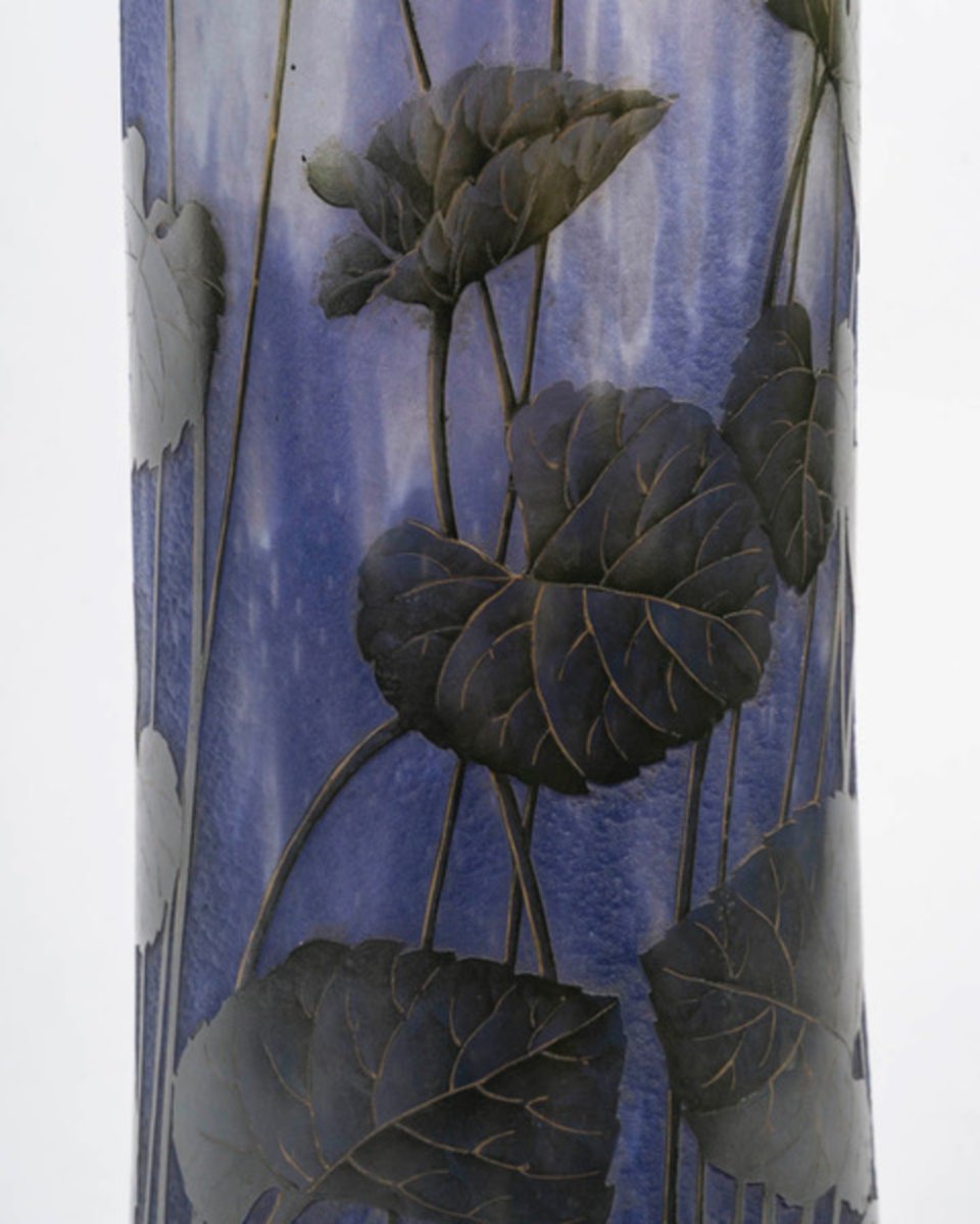 1905- Daum ,Vase "Violettes"-photo-2