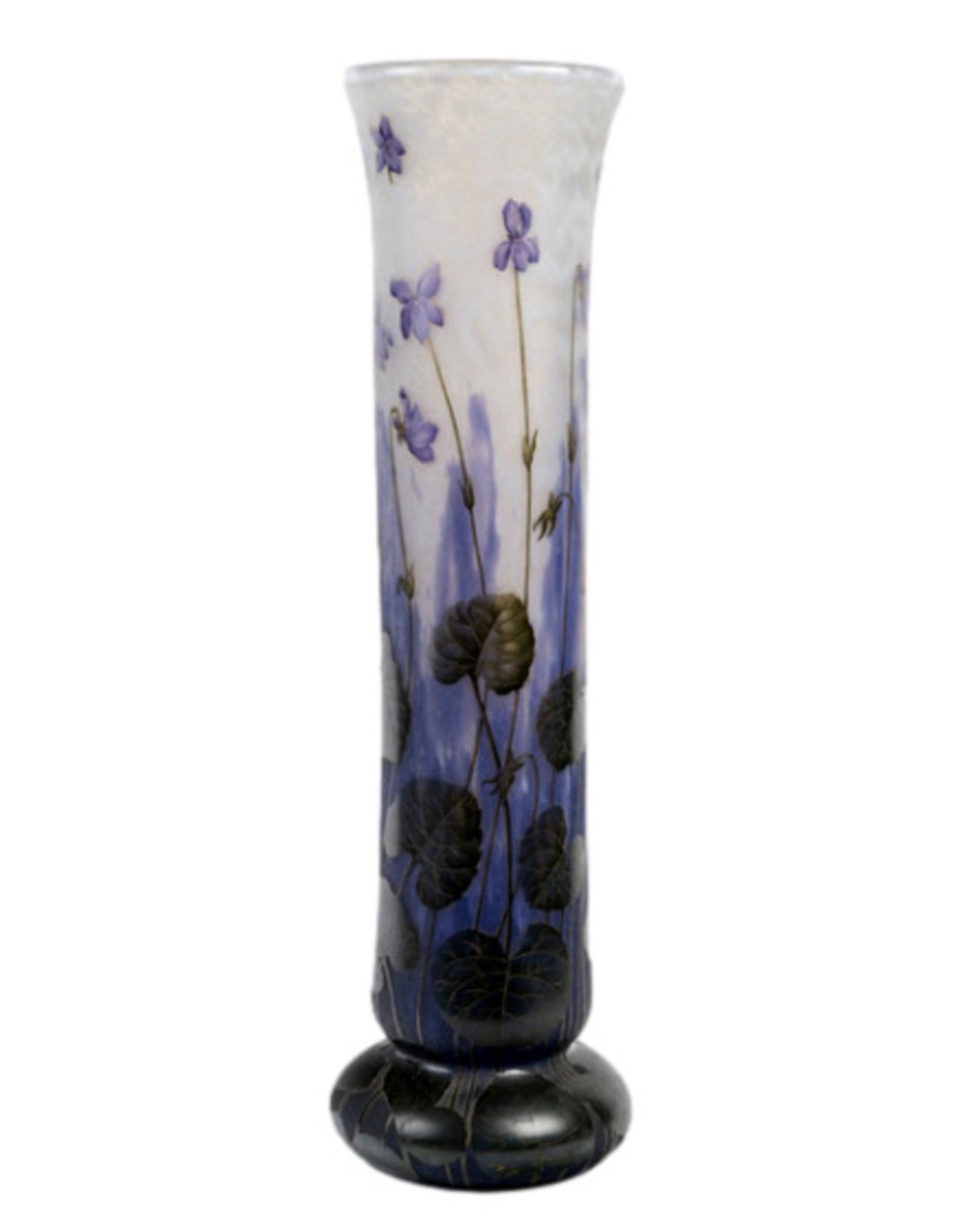 1905- Daum ,Vase "Violettes"