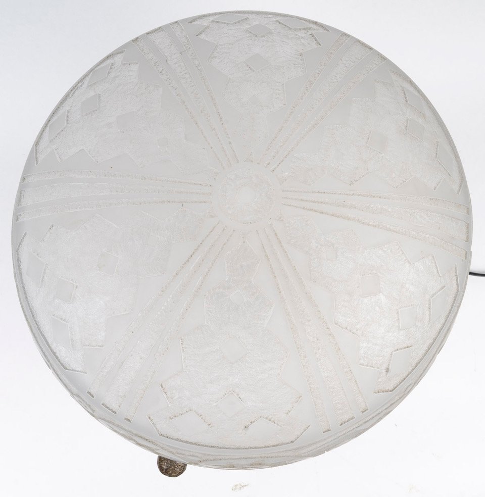1920 - Daum Nancy France Table Lamp-photo-4
