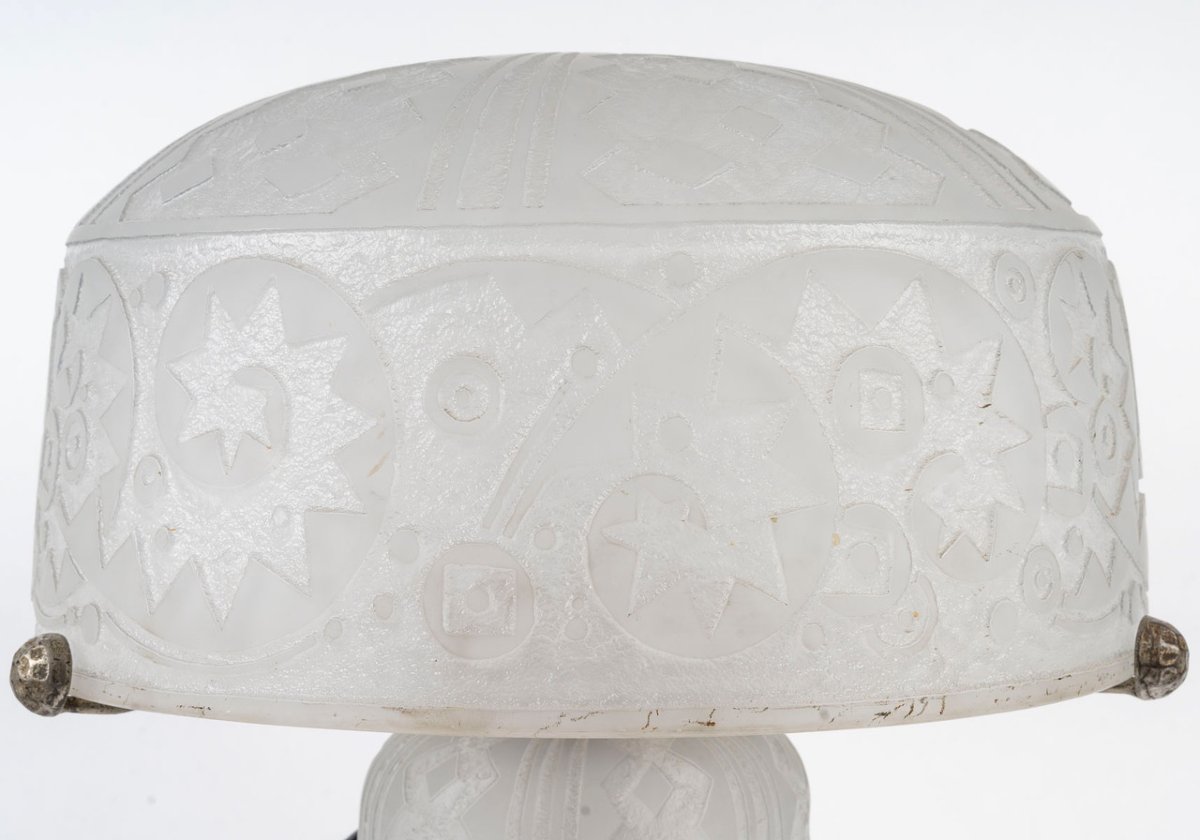 1920 - Daum Nancy France Table Lamp-photo-1