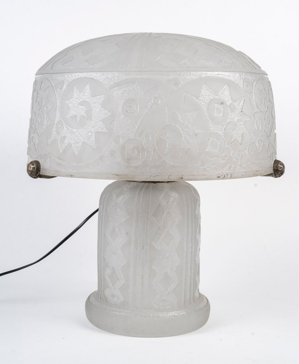 1920 - Daum Nancy France Table Lamp-photo-2