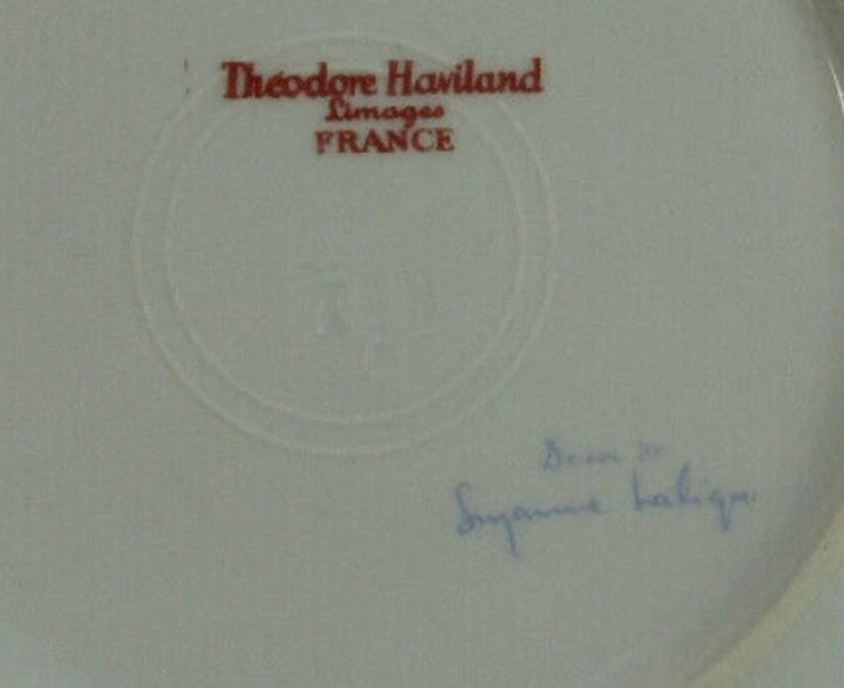 1925 - SUZANNE LALIQUE & THÉODORE HAVILAND ,Service Porcelaine 43 pièces-photo-4