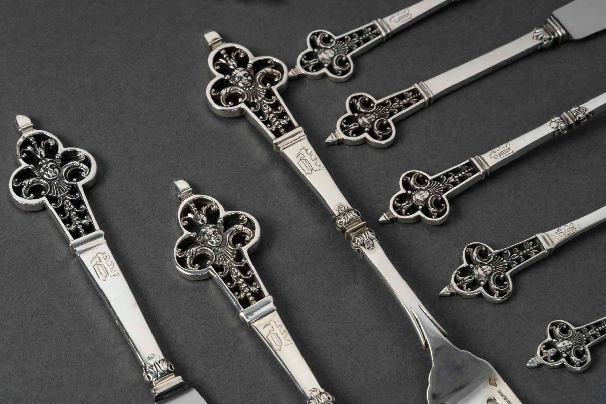 Cardeilhac  Solid Silver Tableware  Minerve Hallmark-photo-2
