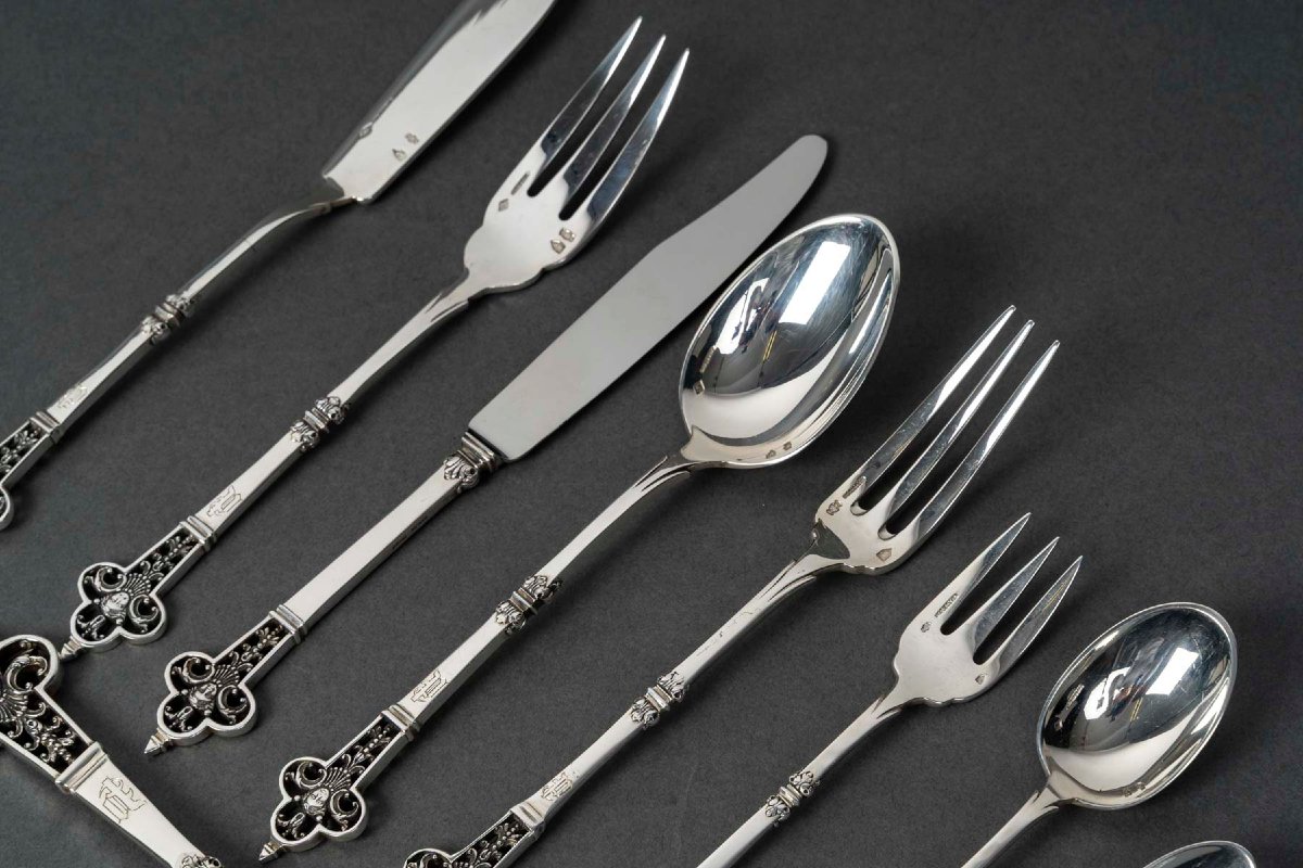 Cardeilhac  Solid Silver Tableware  Minerve Hallmark-photo-4