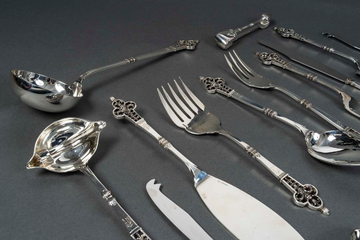 Cardeilhac  Solid Silver Tableware  Minerve Hallmark-photo-1