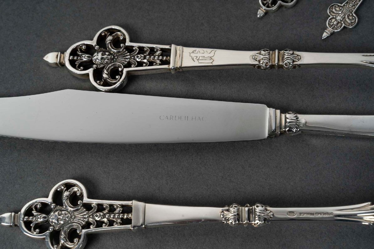 Cardeilhac  Solid Silver Tableware  Minerve Hallmark-photo-2