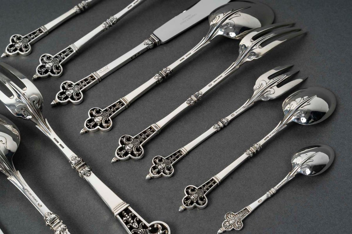 Cardeilhac  Solid Silver Tableware  Minerve Hallmark-photo-6
