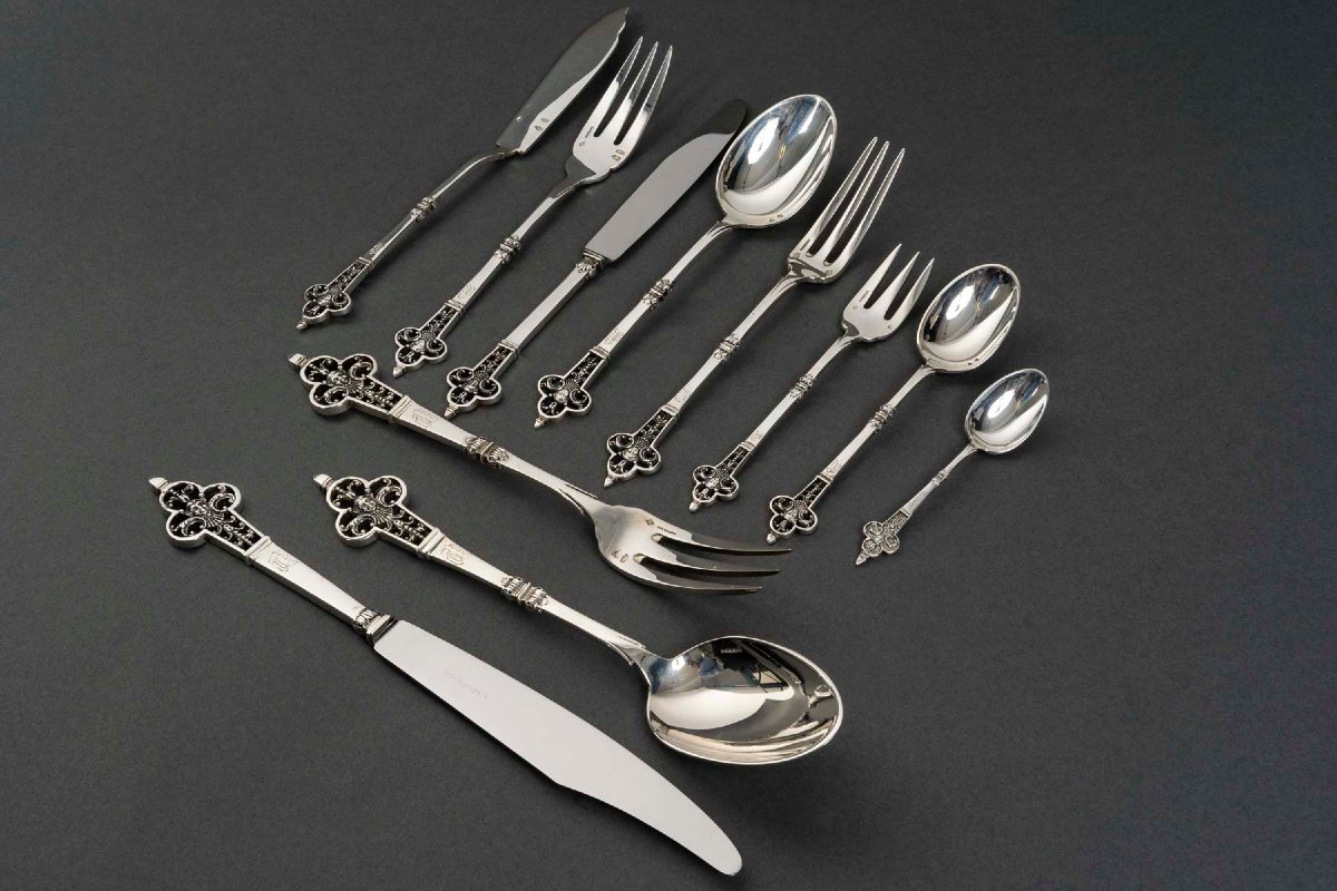 Cardeilhac  Solid Silver Tableware  Minerve Hallmark-photo-8