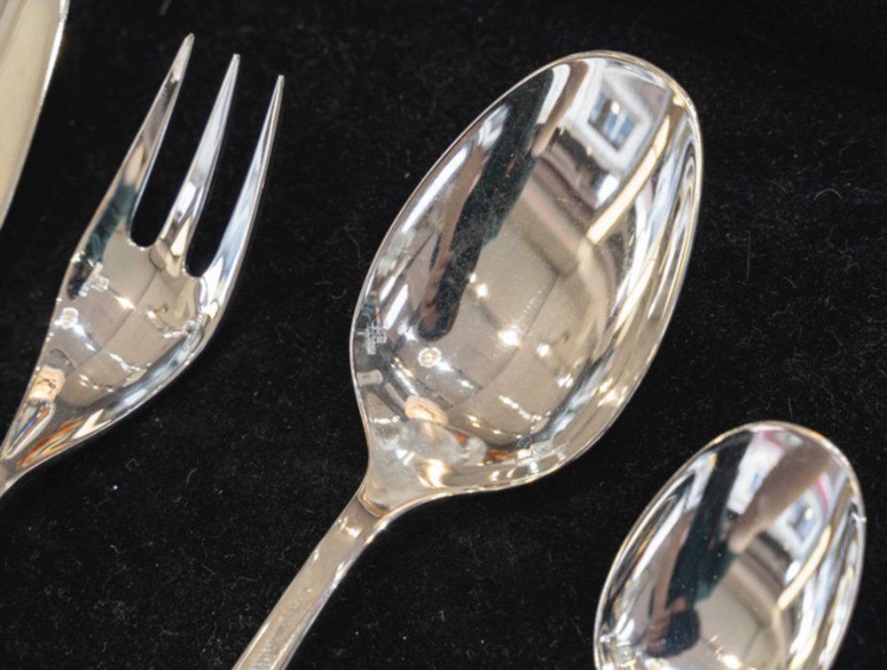 Christofle "Orly", Ménagère  métal Argenté  73 pièces -photo-4