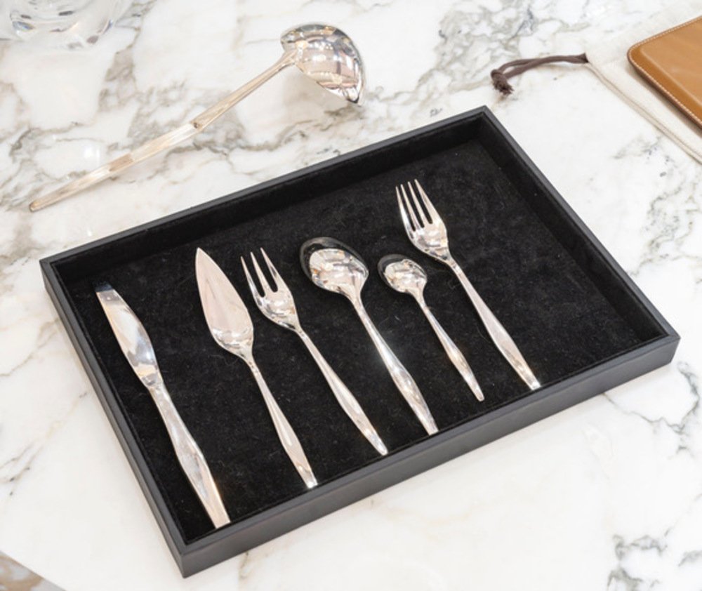 Christofle "Orly", Ménagère  métal Argenté  73 pièces -photo-1