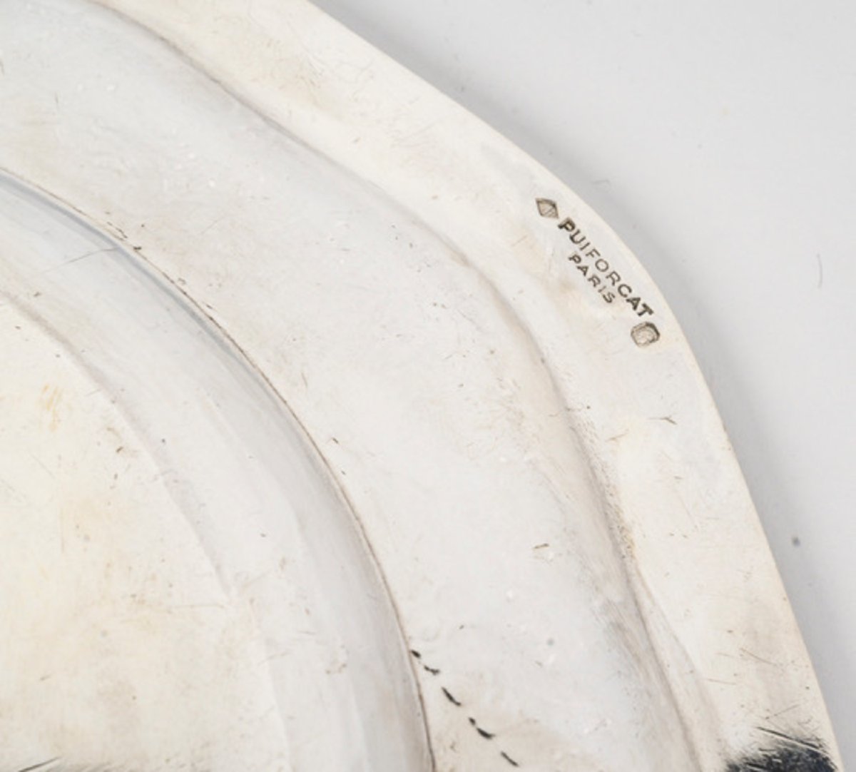 Puiforcat “elysée” Set Of 6 Solid Silver Plates.-photo-3