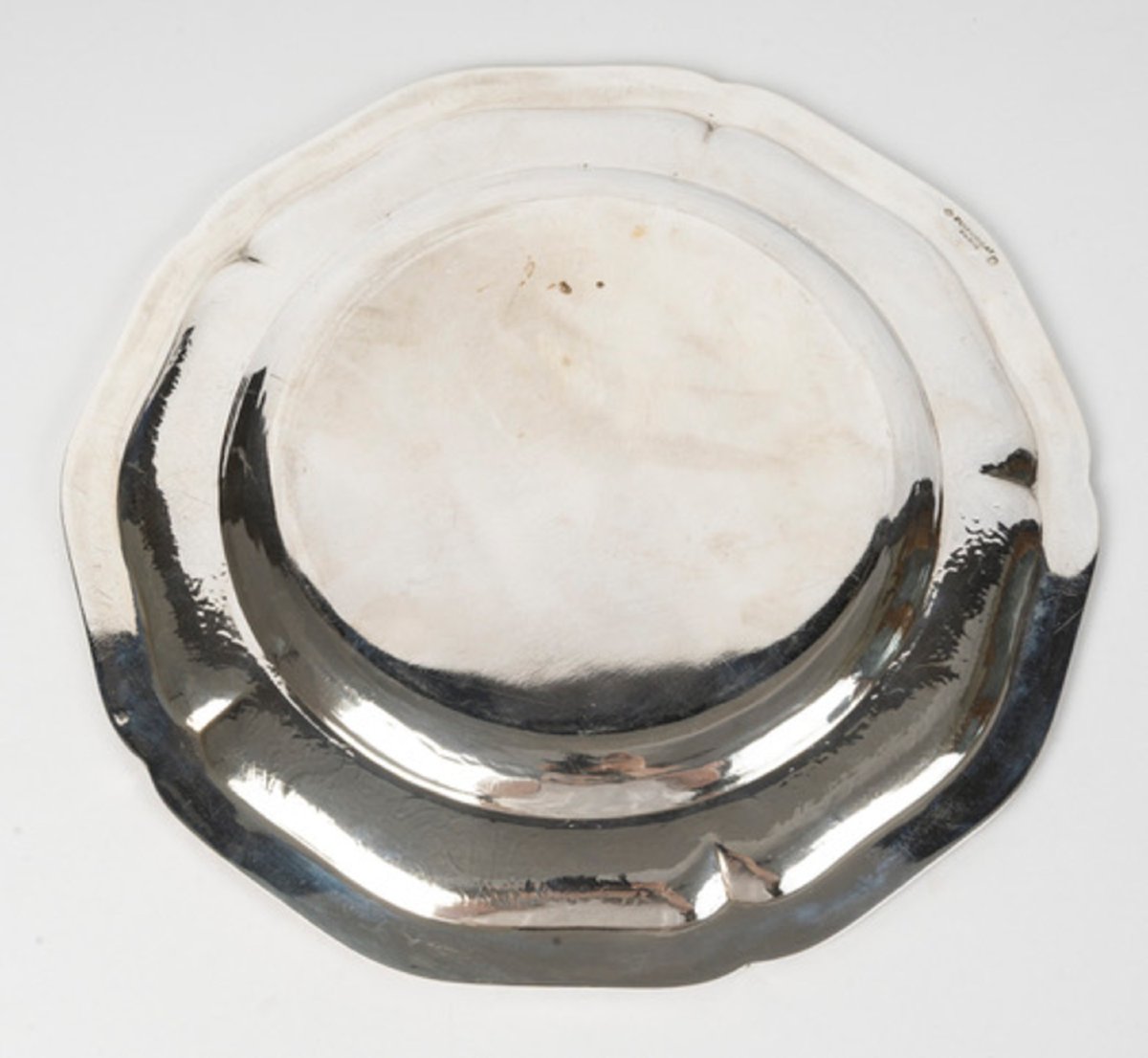 Puiforcat “elysée” Set Of 6 Solid Silver Plates.-photo-4