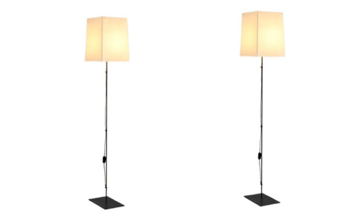 Christian Liaigre, Pair Of Floor Lamps “acier Ii”