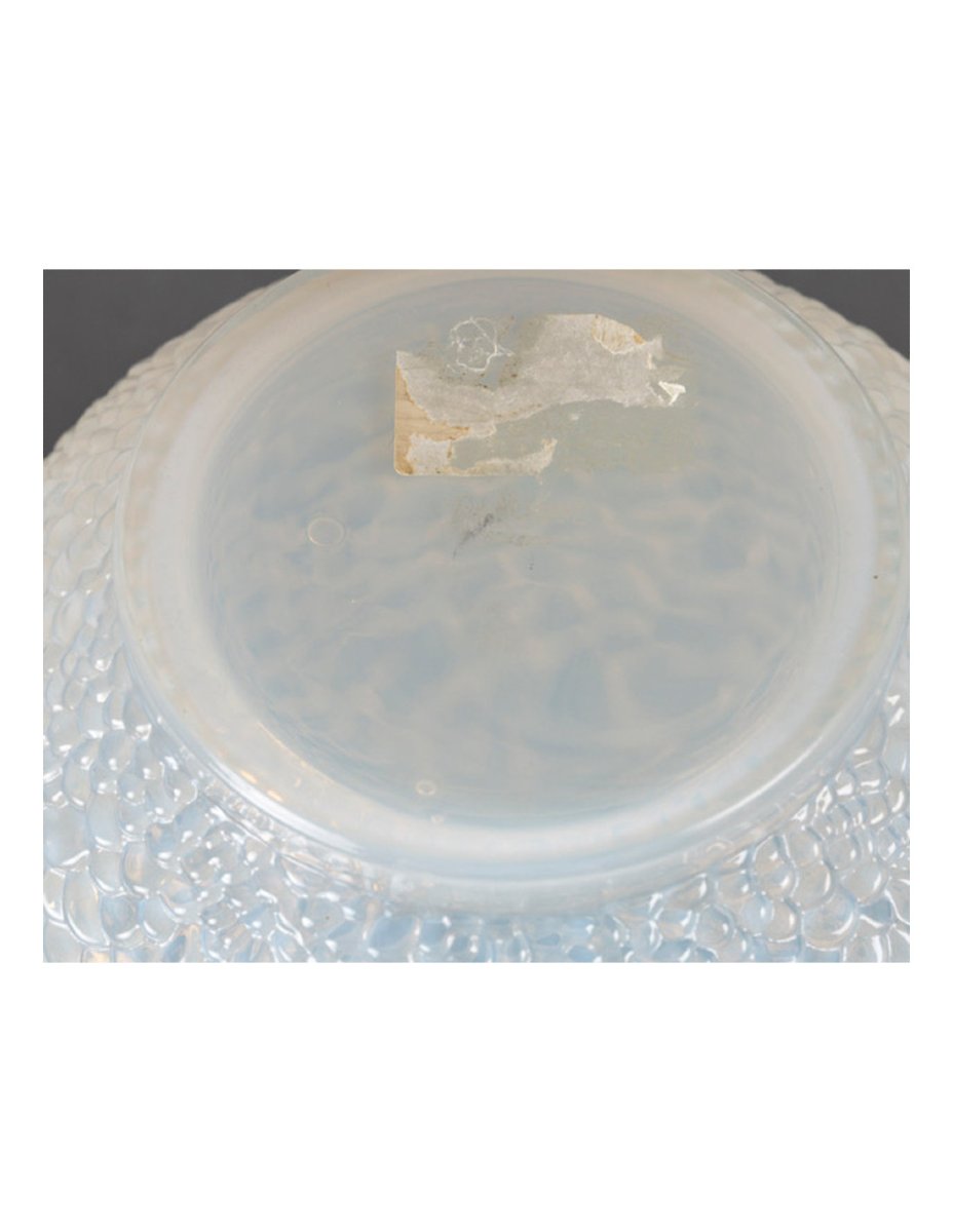 Rene Lalique - 'ecailles' Vase Opalescent Glass-photo-2