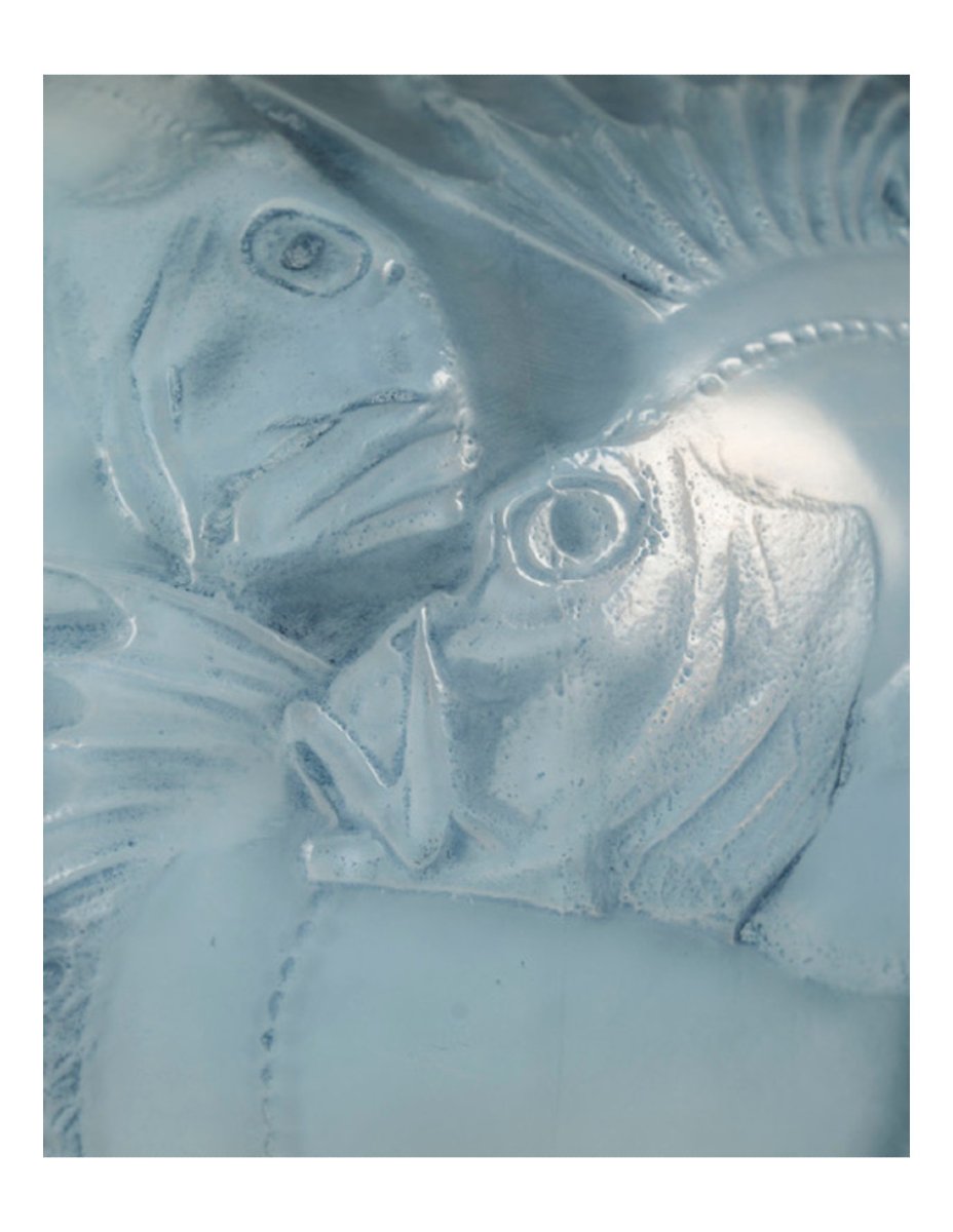 1924—rené Lalique, 'fish' Vase, Opalescent Glass-photo-3
