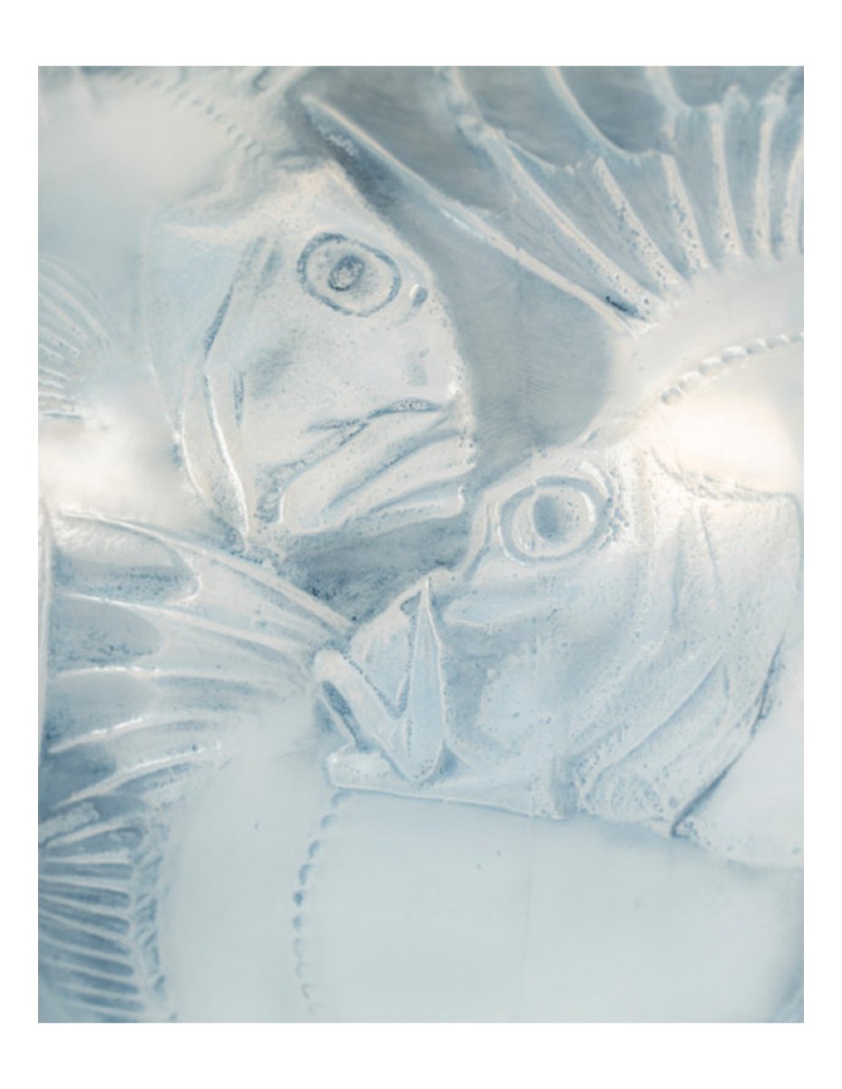 1924—rené Lalique, 'fish' Vase, Opalescent Glass-photo-4