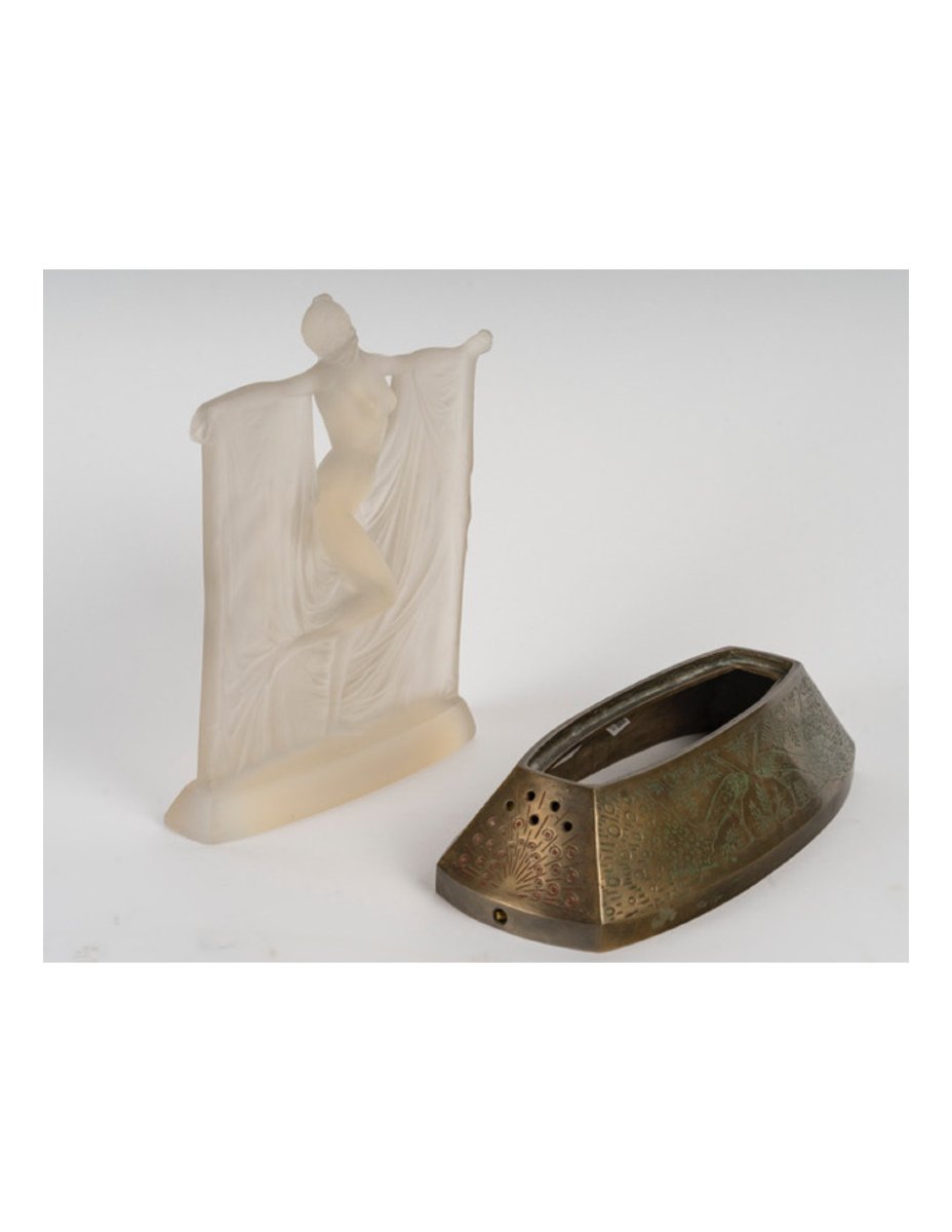 1925 René Lalique - Statuette 'Suzanne' verre opalescent-photo-5