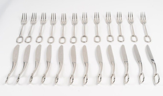 Hermes “grand Attelage” 24-piece Silver-plated Tableware Set