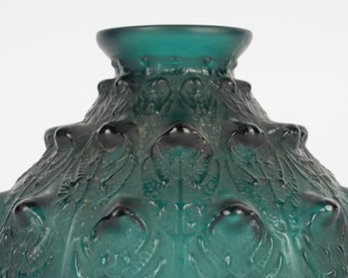 René Lalique 1912 +Vase Fougères teinté vert-photo-4