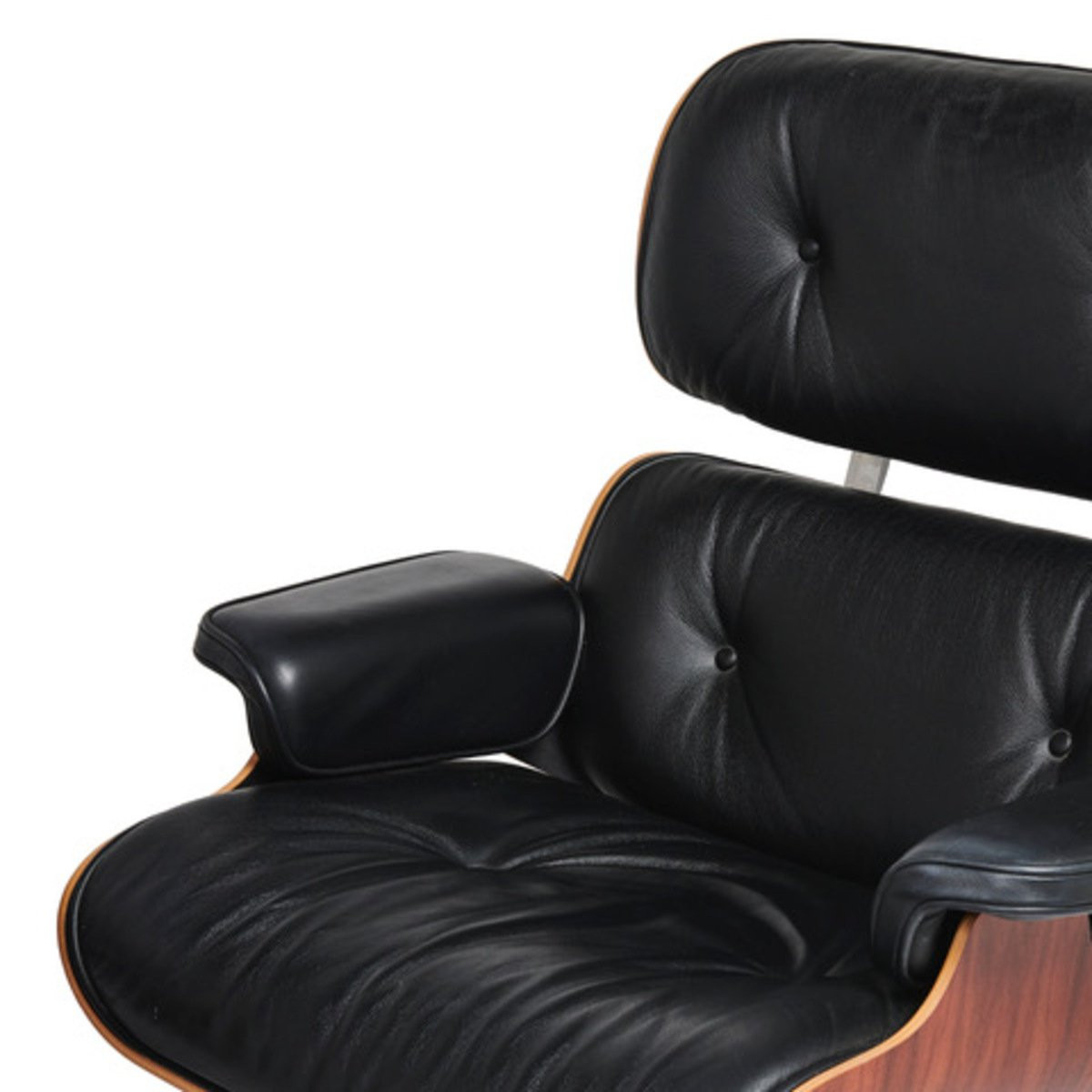 Charles & Ray EAMES,Fauteuil mod. 670 "Lounge chair" et son ottoman mod. 671 ,Édition Mobilier -photo-3