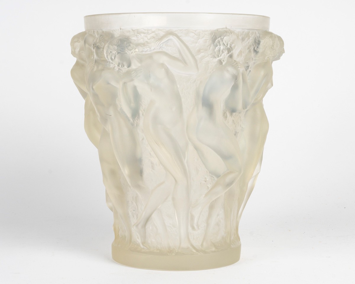 René Lalique  - Vase «Bacchantes»  en verre Opalescent