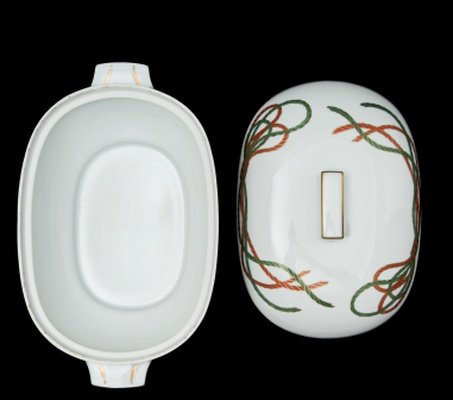Christian Dior circa 1986-Soupière couverte porcelaine Limoges-photo-3