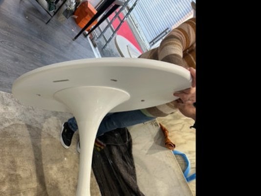 Eero Saarinen (1910–1961) – Knoll: 198 Cm Oval Table, Arabescato-photo-6