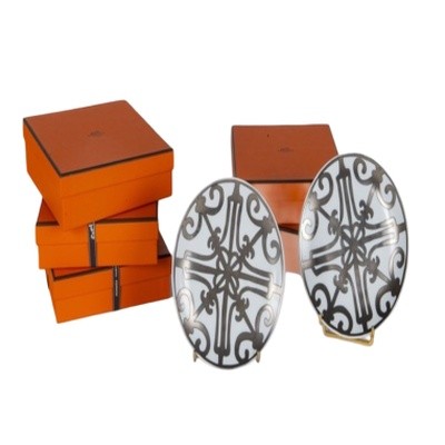 Hermès Paris "Balcon du Guadalquivir " 12 assiettes Pain N°6