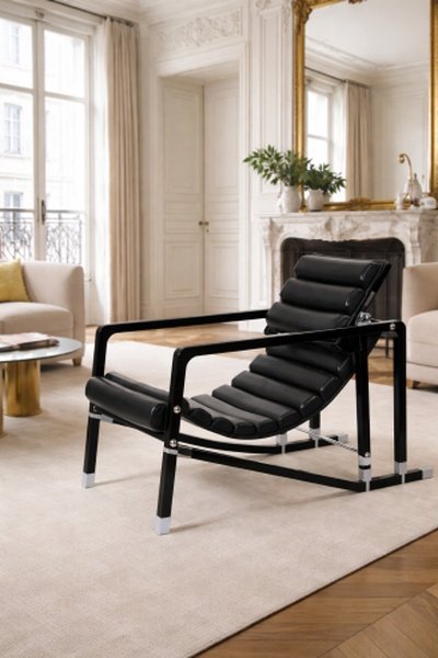 EILEEN GRAY designer & ECART INTERNATIONAL -Fauteuil " Transat" 1927-photo-2