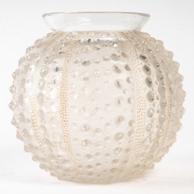 René Lalique (1860 -1945) : Vase boule modèle «Oursin»-photo-2