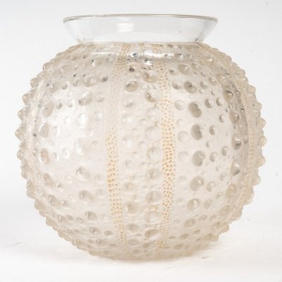 René Lalique (1860 -1945) : Vase boule modèle «Oursin»-photo-3