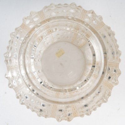René Lalique (1860 -1945) : Vase boule modèle «Oursin»-photo-1
