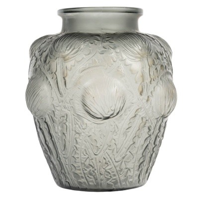 1926 – René Lalique – Domrémy Vase, Grey-tinted