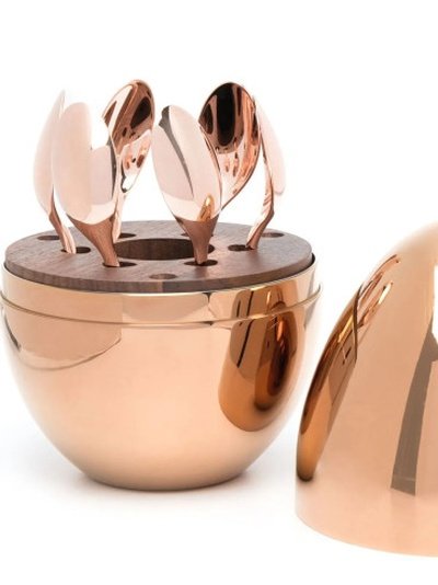 Christofle MOOD Coffee – Set of 6 Rose Gold Coffee Spoons-photo-5