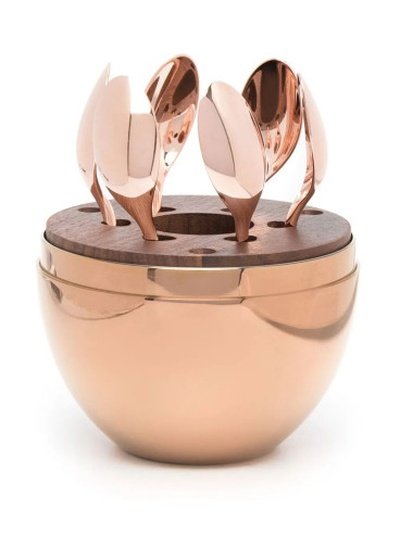 Christofle MOOD Coffee – Set of 6 Rose Gold Coffee Spoons-photo-6