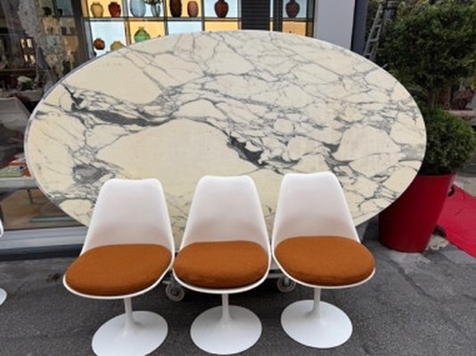 Eero Saarinen (1910–1961) & Knoll International (publisher): Set Of 6 "tulip" Chairs-photo-4