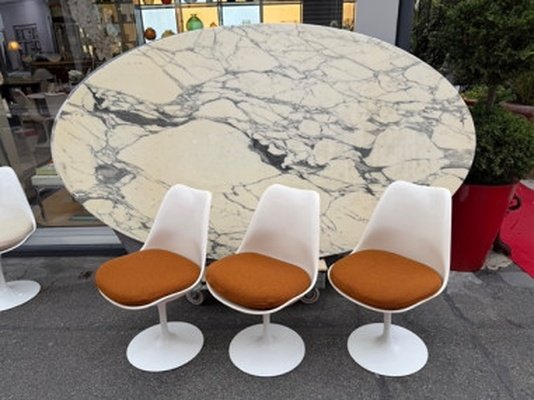 Eero Saarinen (1910–1961) & Knoll International (publisher): Set Of 6 "tulip" Chairs-photo-4