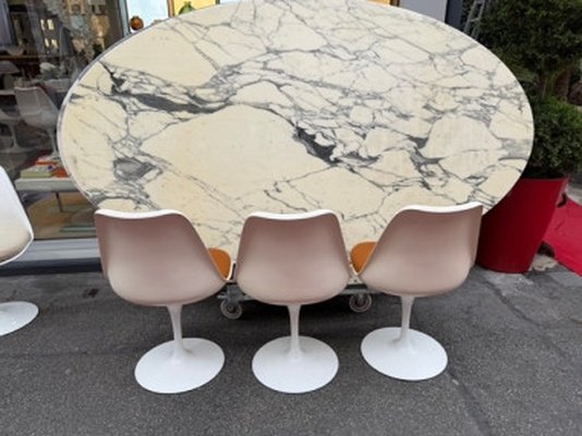 Eero Saarinen (1910–1961) & Knoll International (publisher): Set Of 6 "tulip" Chairs-photo-5