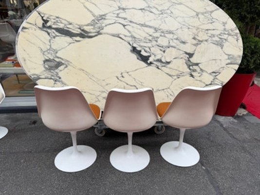 Eero Saarinen (1910–1961) & Knoll International (publisher): Set Of 6 "tulip" Chairs-photo-6