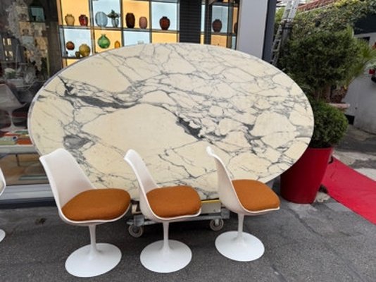 Eero Saarinen (1910–1961) & Knoll International (publisher): Set Of 6 "tulip" Chairs-photo-7