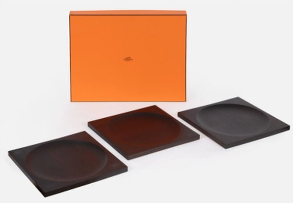 HERMES 5 plateaux bois-photo-3