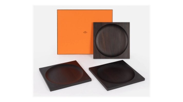 HERMES 5 plateaux bois-photo-2