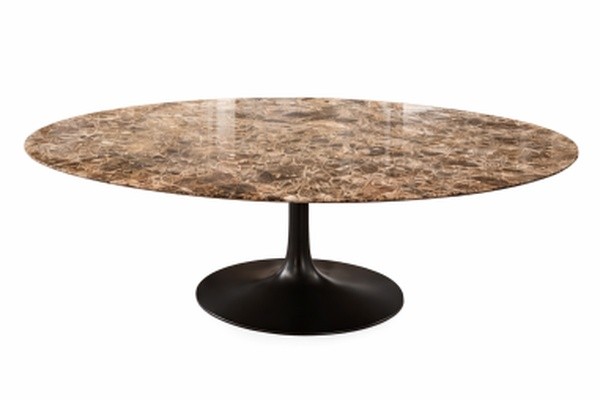 Eero SAARINEN (1910-1961) - Edition KNOLL ,table ovale marbre 244 cm X137 cm Emperador