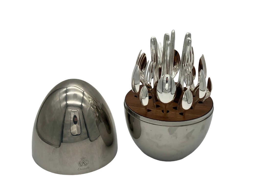 Christofle – “mood” Flatware Set – Silver-plated Metal, 24 Pieces In A Case (for 6 People)
