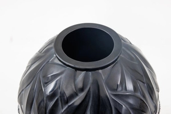 1991 – Marie-claude Lalique – "tanzania" Zebra Vase-photo-1