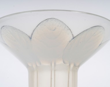 1921- René Lalique Vase « Violettes» Opalescent-photo-3